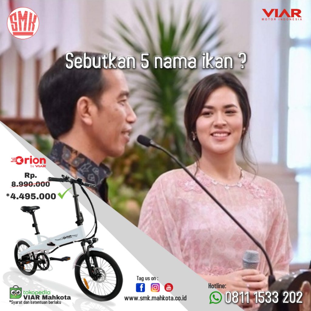 E bike Orion SMK Mahkota Viar
