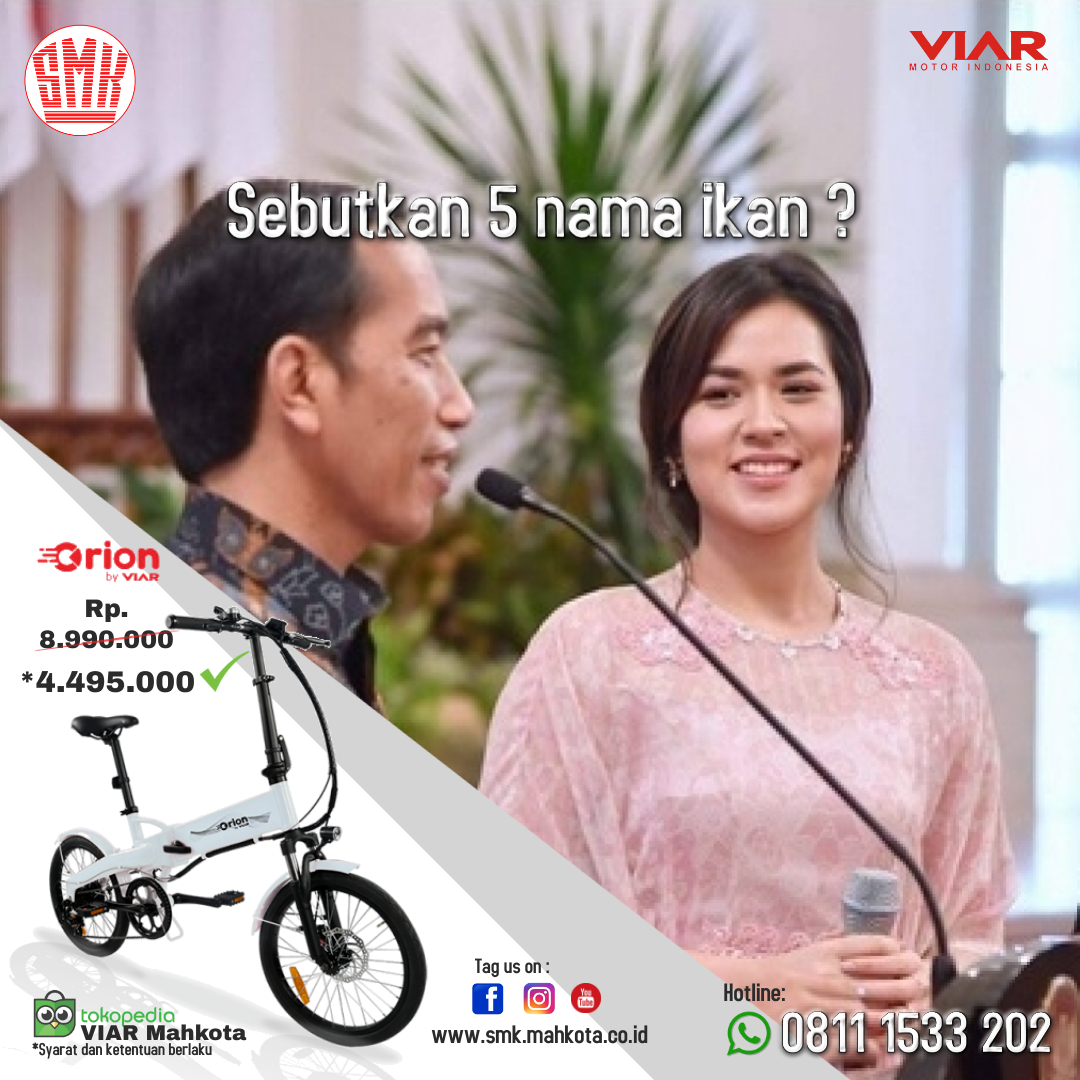 E bike Orion SMK Mahkota Viar