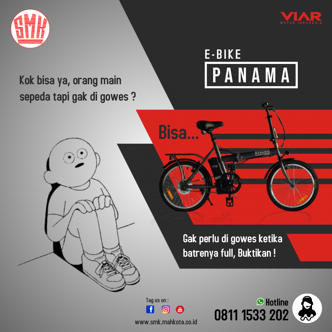 E Bike Panama SMK Mahkota VIAR Kupang